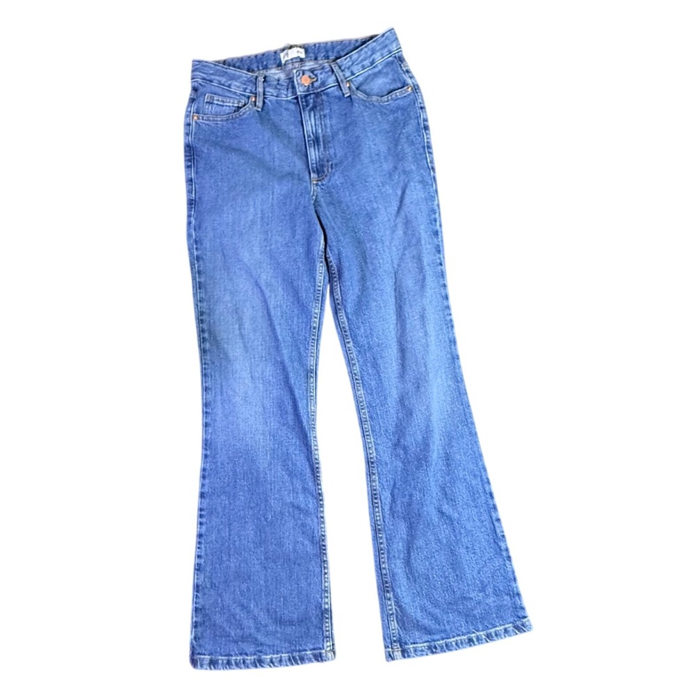 The Drop Women's‎ Blue High-Waisted Flare Leg Jeans - Size 27
